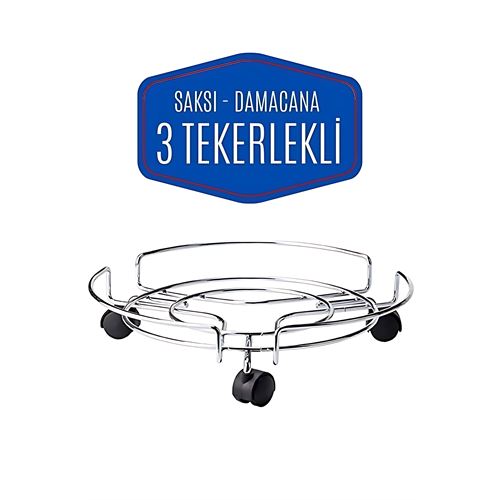 TransForMacion Tekerlekli Saksı Tüp Damacana Altlığı - Taşıyıcı Mutfak Tüpü Taşıyıcı 423534