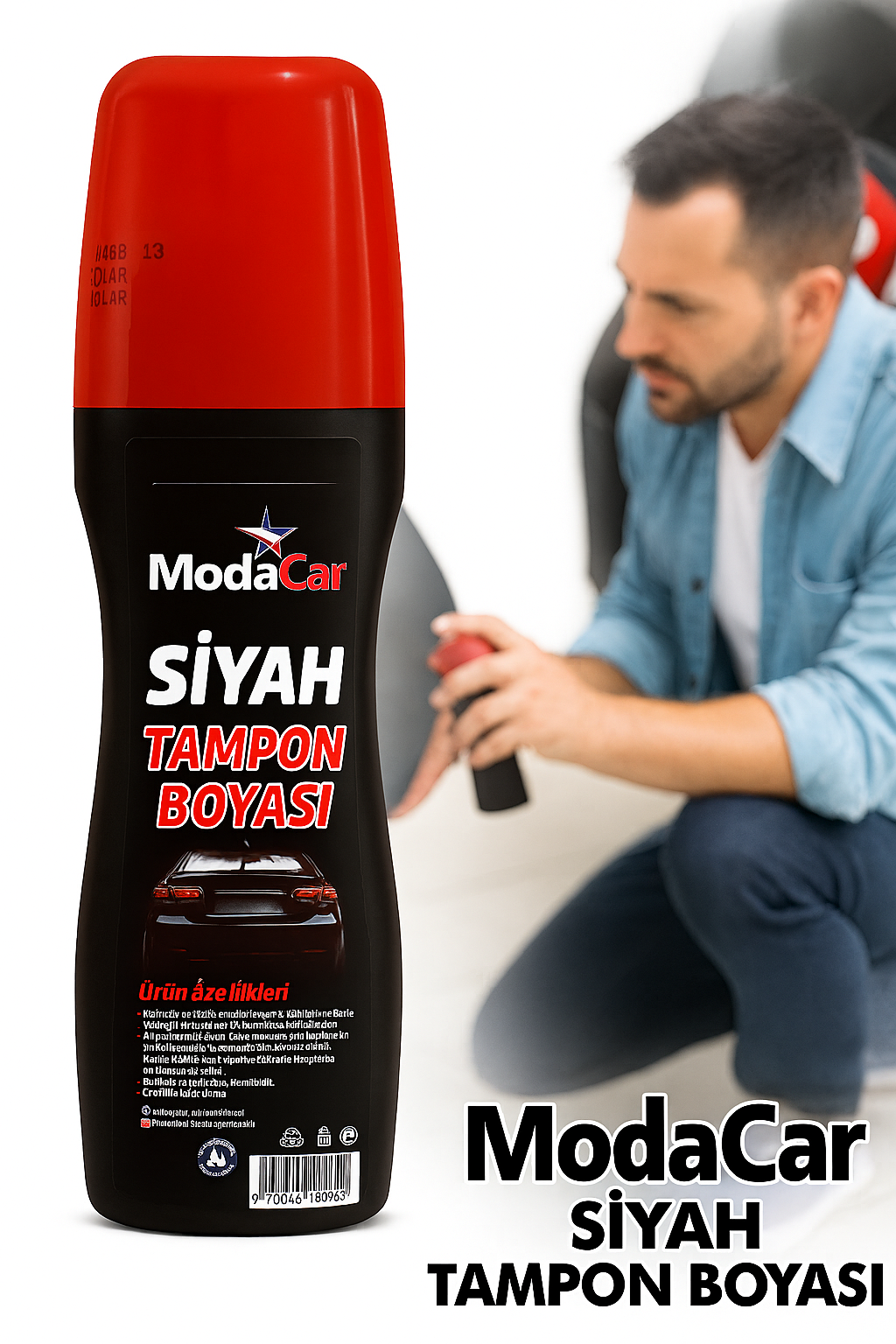Siyah Tampon Boyası – 75 ml | Solmuş ve Matlaşmış Tamponlar İçin Hızlı Yenileme 422115