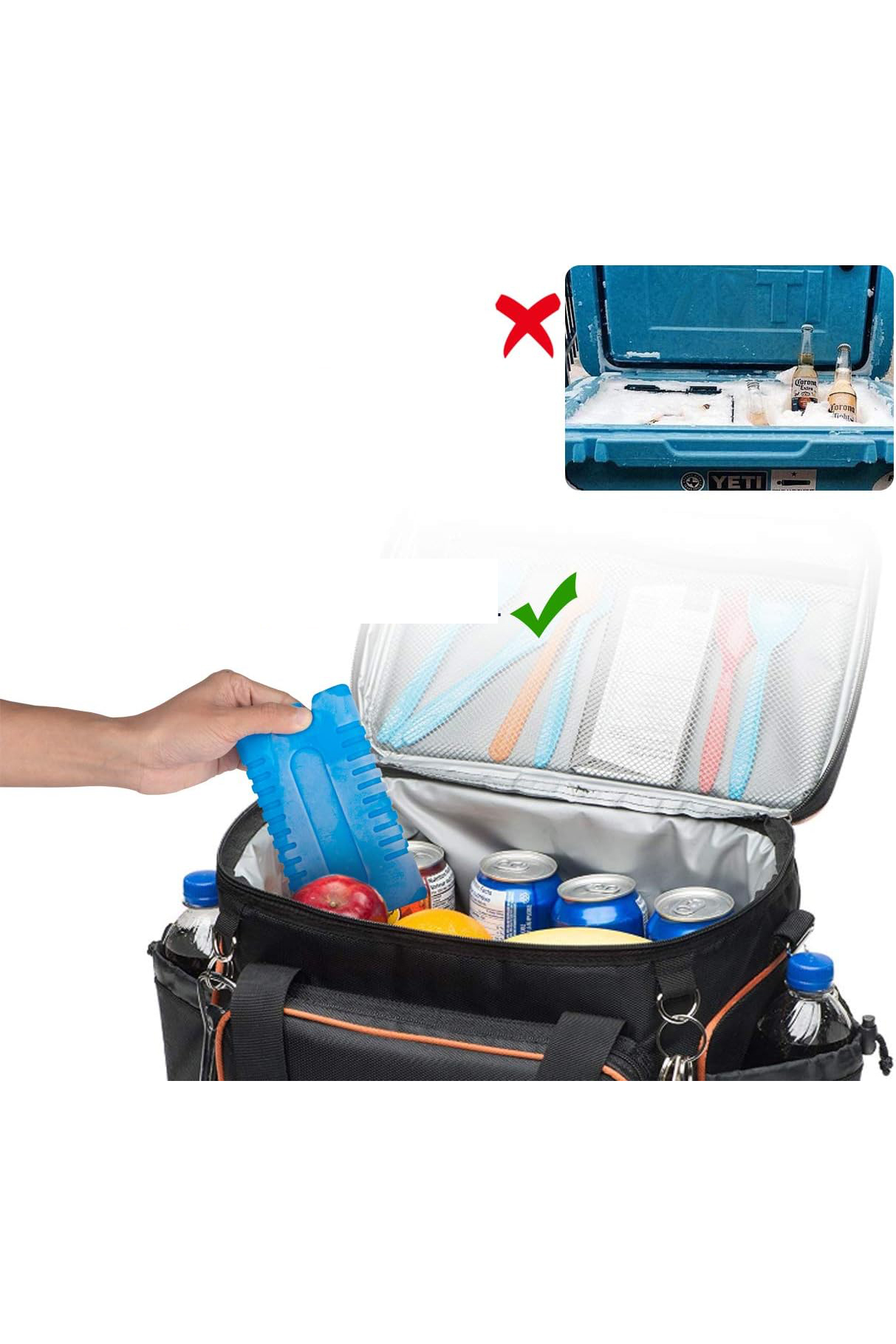 Buz Aküsü Buz Kasedi Soğutucu Kasedi Piknik Kamp Buz Aküsü 2'li 424571