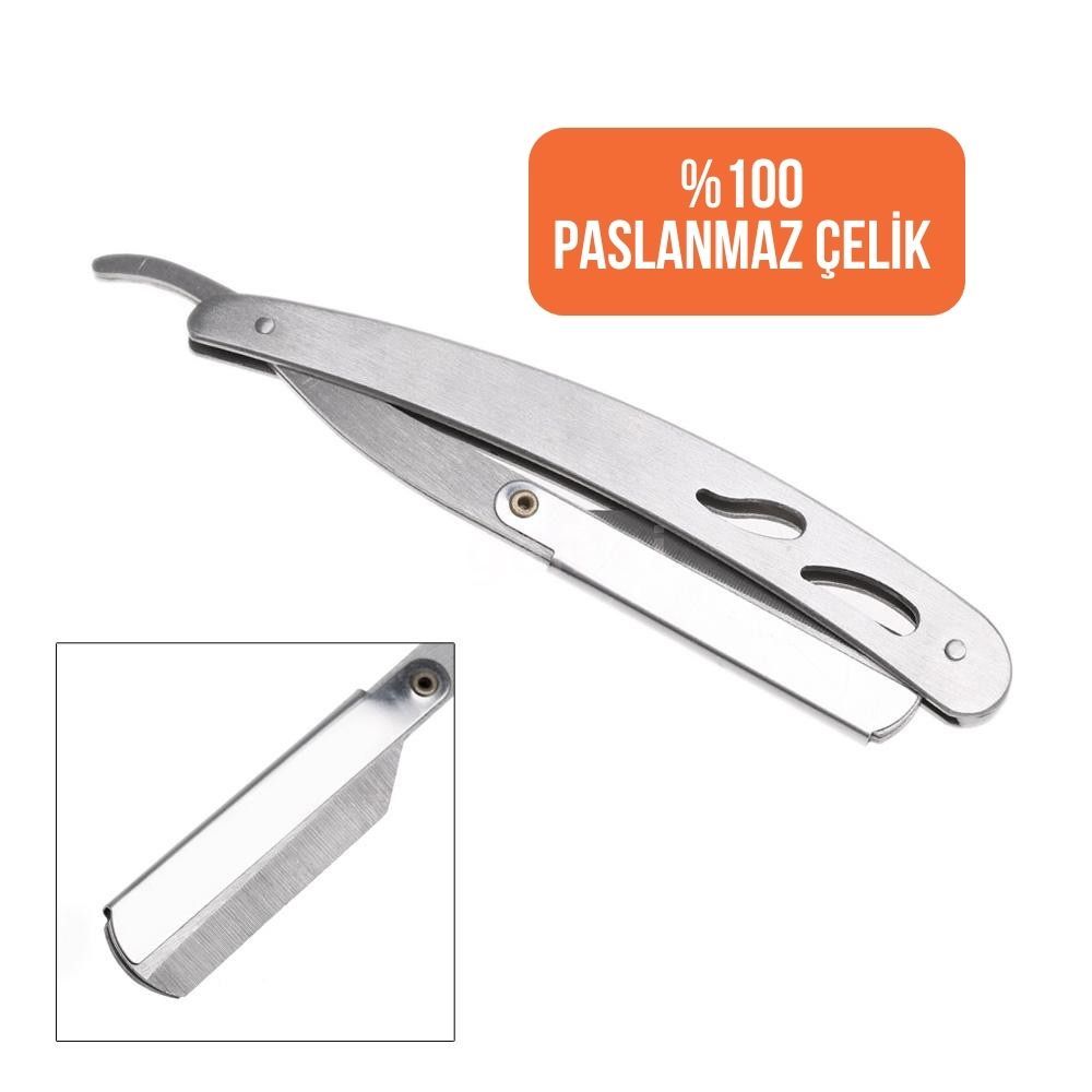 Berber Usturası - 10 Jiletli Üstten Açmalı Amerikan Tip Berber Tıraş Usturası 713837