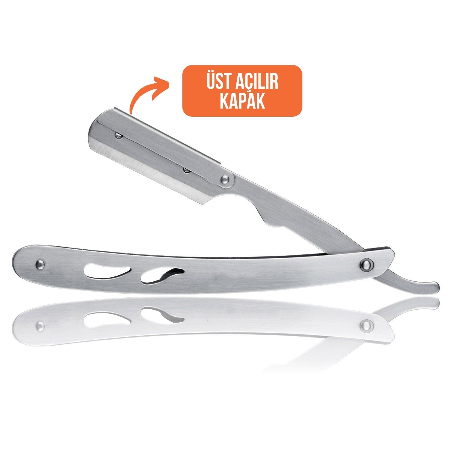 Berber Usturası - 10 Jiletli Üstten Açmalı Amerikan Tip Berber Tıraş Usturası 713837