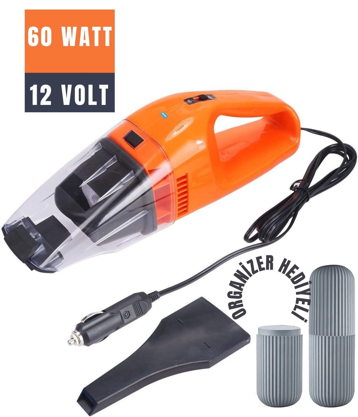 ModaCar 60 Watt Oto Süpürgesi Organizer Box Seti 428661