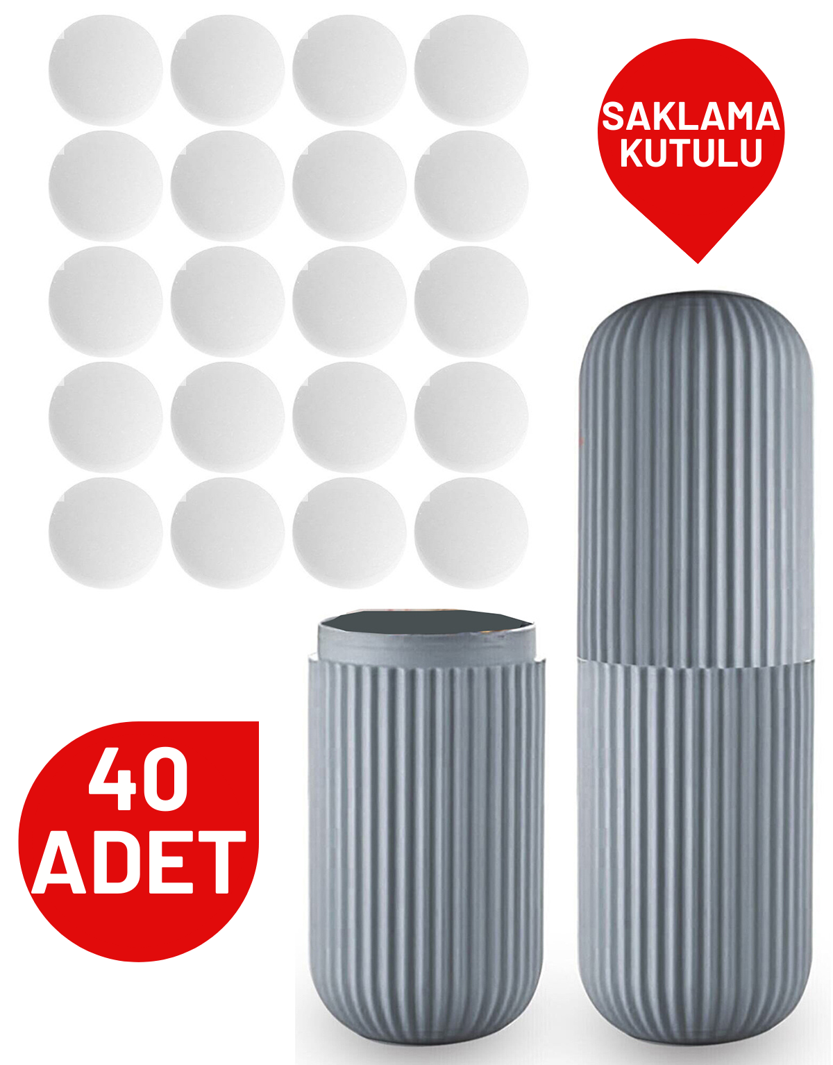 Tablet Naftalin Güve Topu Naftalin Kutulu Set  40 Adet 714118