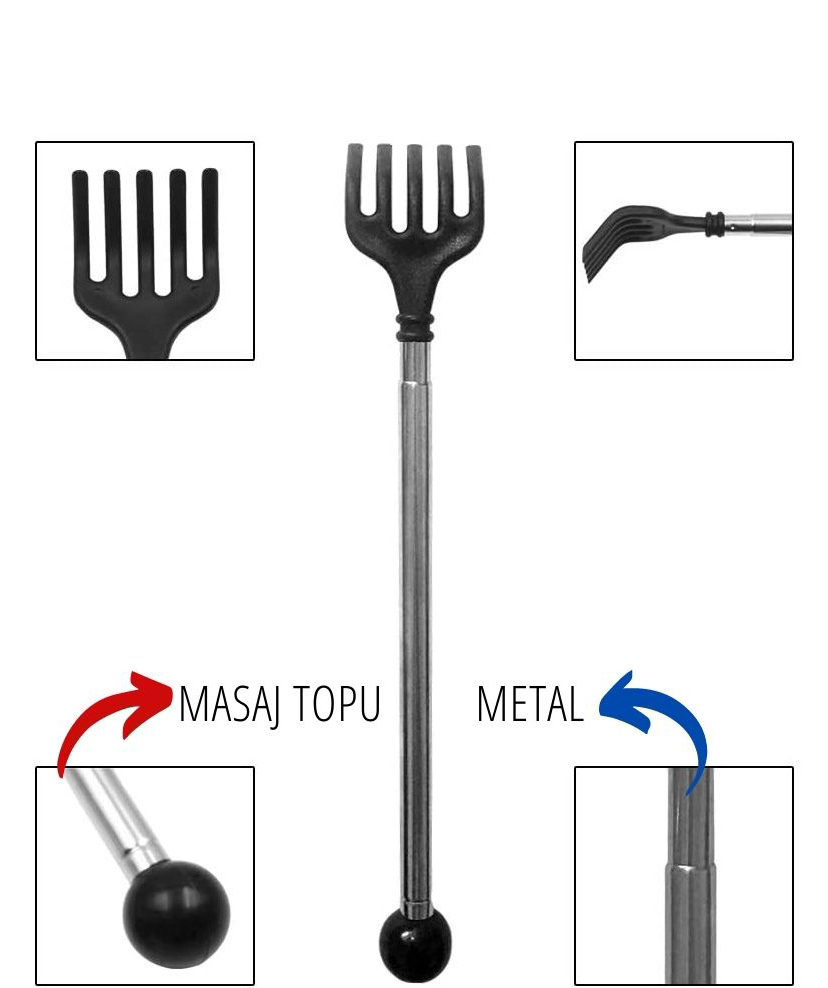 2 Lİ Hanımeli Metal Sırt Kaşıma Aparatı 714307