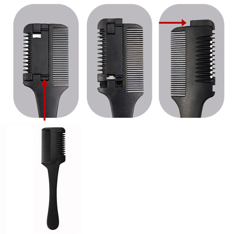 Saç İnceltme ve Şekillendirme Tarağı Çift Fonksiyonlu Saç Kırığı İçin Saç İncelten Tarak 714815