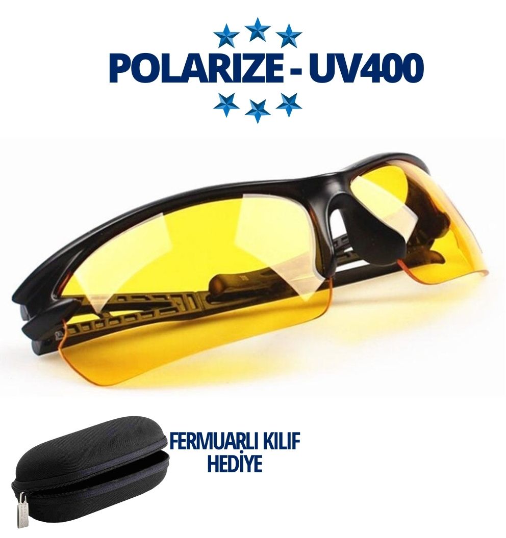 Polarize UV400 Sarı Camlı Güneş Gözlüğü 714858
