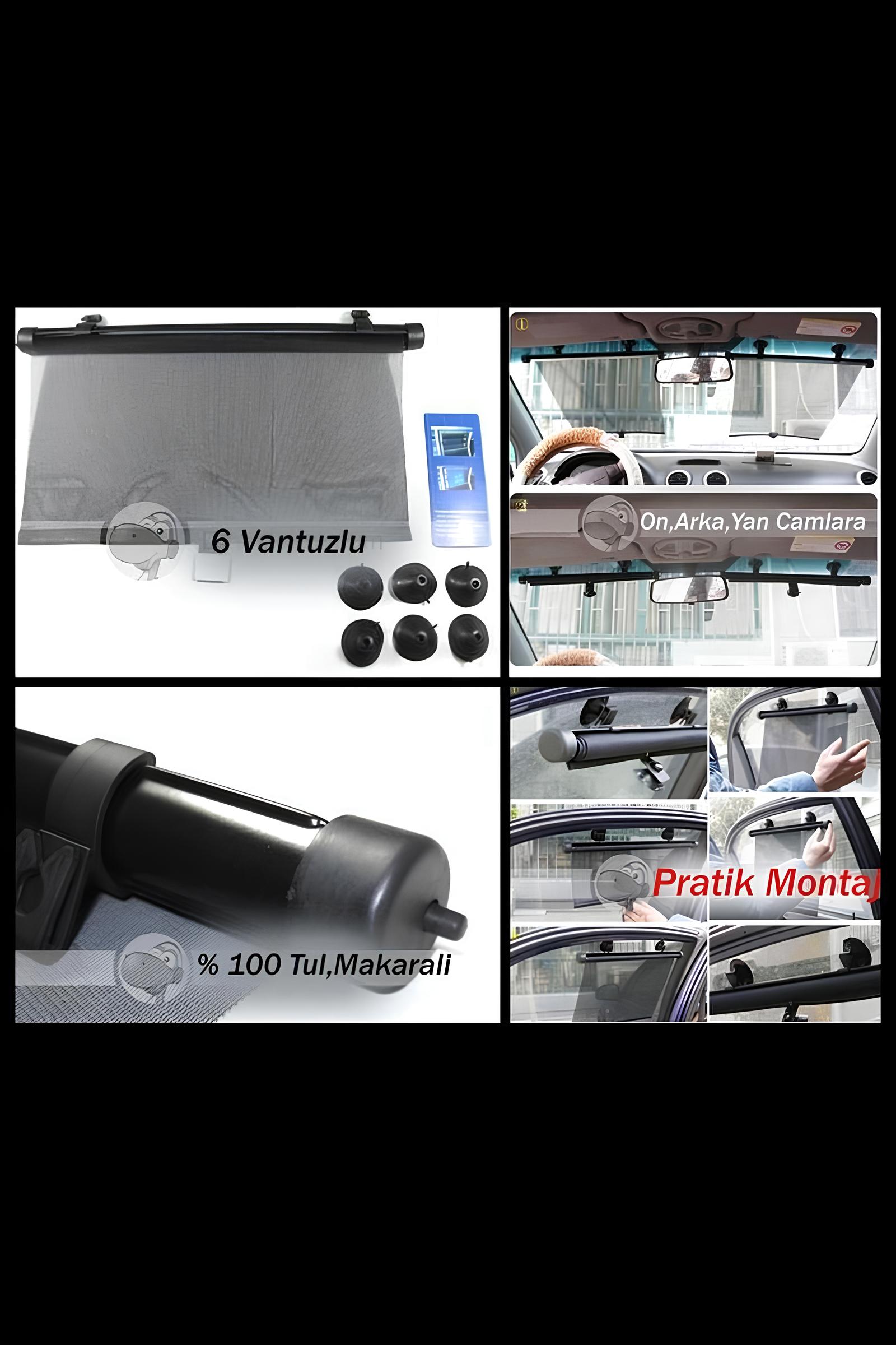 ModaCar 55 Cm Toplanabilir Yan Arka Cam Güneş Perdesi 428881