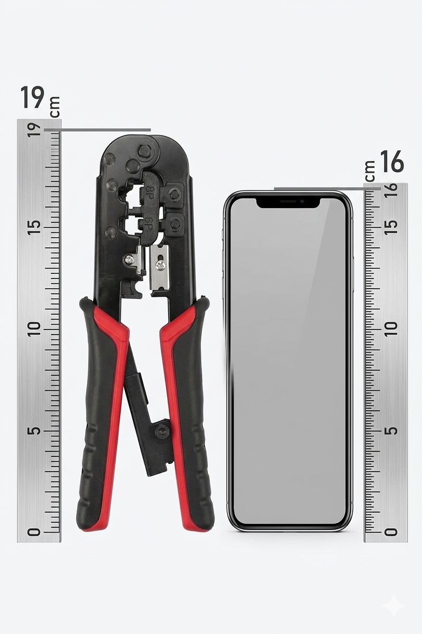 Cat5 Cat6 RJ-11 RJ-45 Kablo Sıkma ve Soyma Pensesi 715291