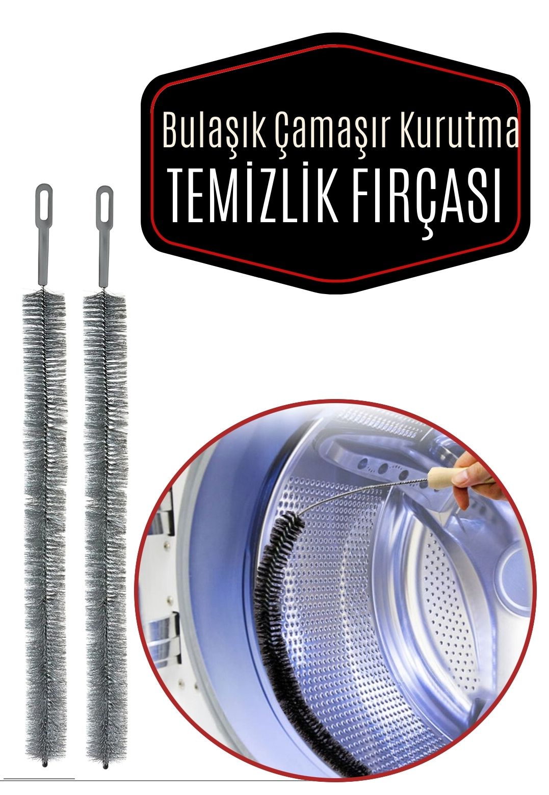 Bulaşık Çamaşır Kurutma Makine Temizleme Fırçası 2 Adet  715412