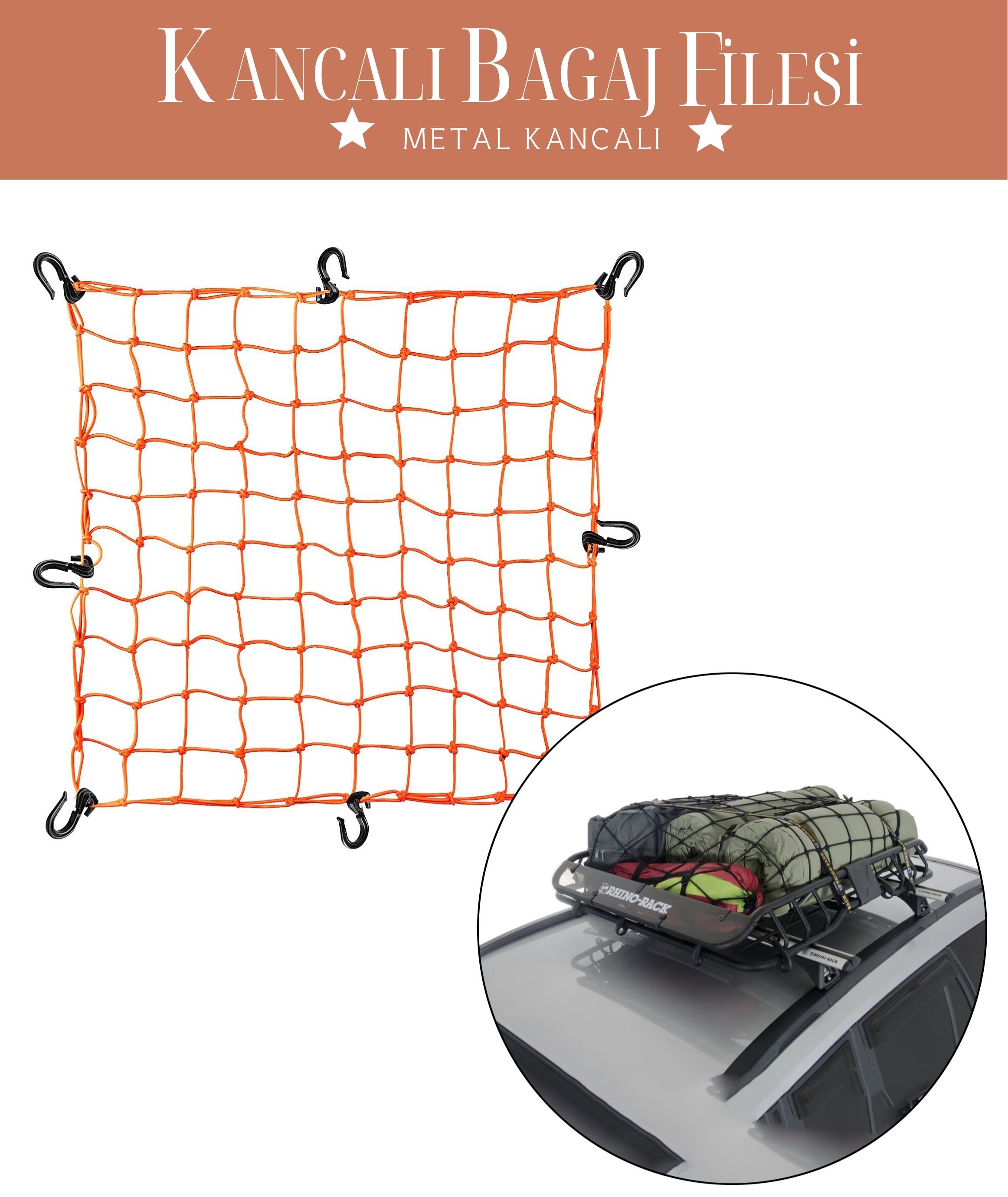 ModaCar 12 Kancalı 150 cmx190cm SARI Bagaj Filesi 428913