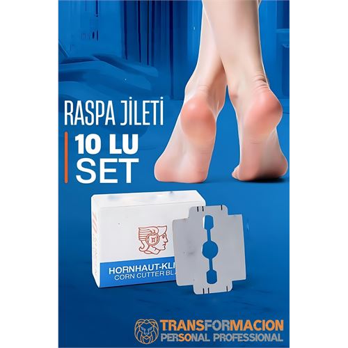 TransForMacion Raspa Topuk Jileti 10 lu PAKET  Ayak Taban Nasır Yedek Jileti  715631
