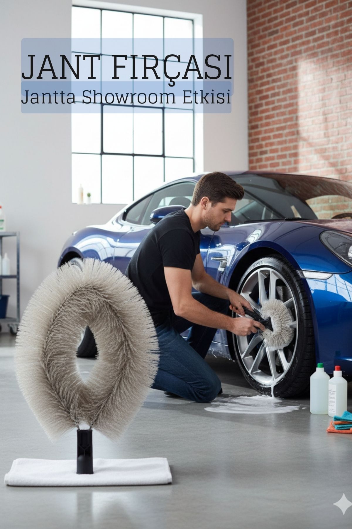 Jant Temizleme Fırçası – Yoğun Kıllı, Derin Temizlik 422197