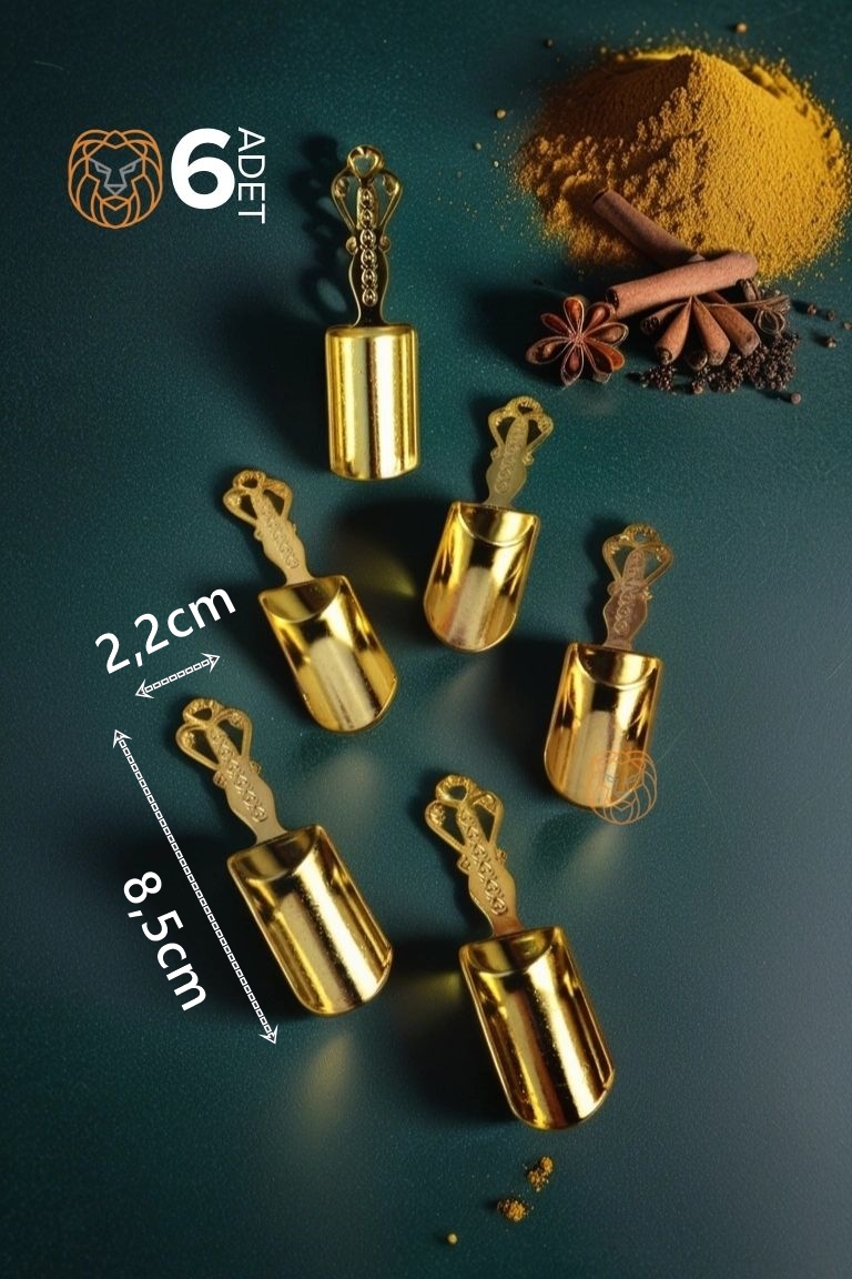 TransForMacion 6 lı Baharat Ölçü Kaşığı Seti Vintage El Yapımı 715869