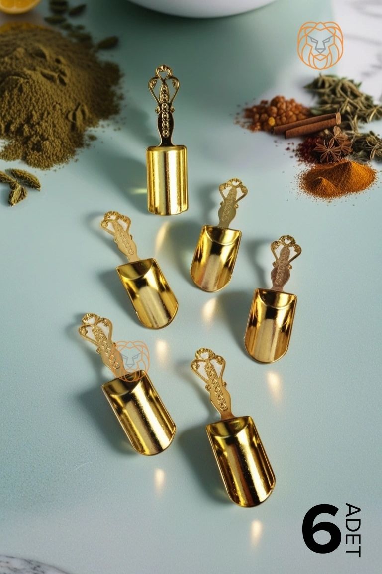 TransForMacion 6 lı Baharat Ölçü Kaşığı Seti Vintage El Yapımı 715869