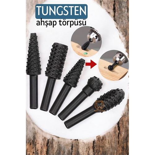 Ahşap Oyma Törpü Seti Tungsten  715906