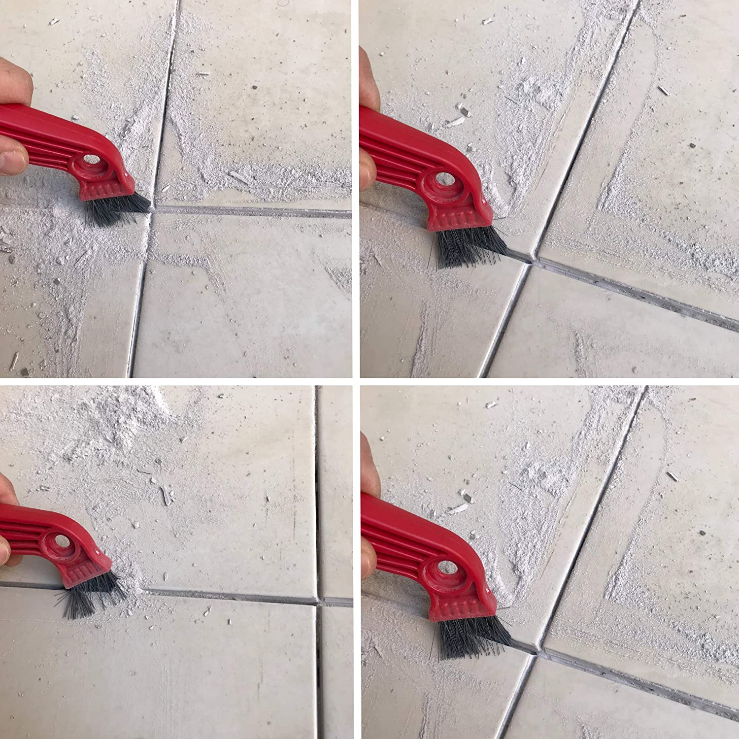 2 Boyutlu Çelik Uçlu Derz Kazıyıcı ve Fırça  - 22 cm Fayans Arası Temizlik ve Sökme Aparatı 716048