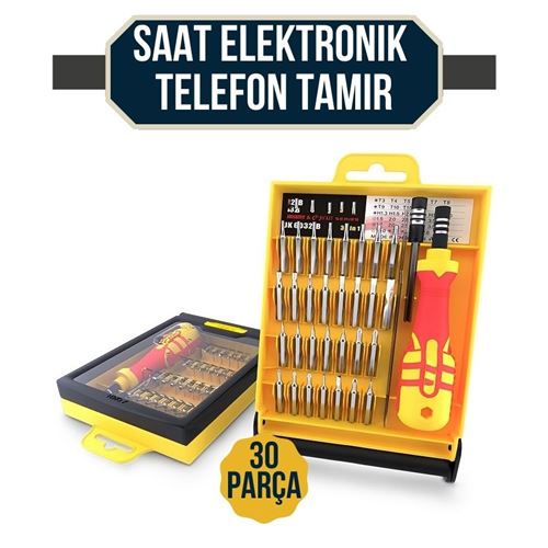 TransForMacion Jackly 30 Uçlu Saat Elektronik Telefon Tamir Hassas Tornavida Seti 716121