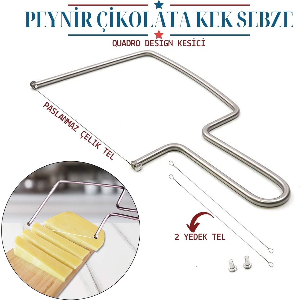 Quadro Peynir Çikolata Kek Sebze Kesici Dilimleyici 716268