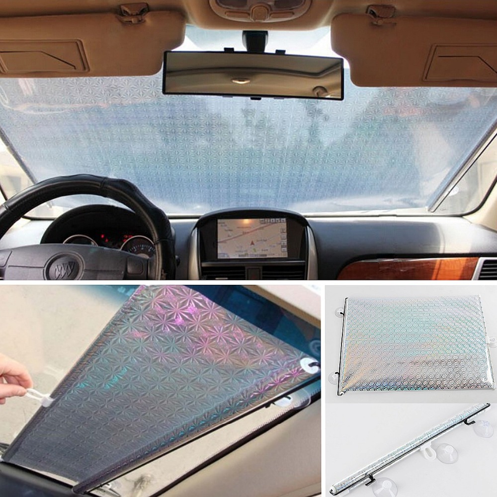 Aynalı Yansıtıcılı Açılır Kapanır Ön Cam Perdesi 425845