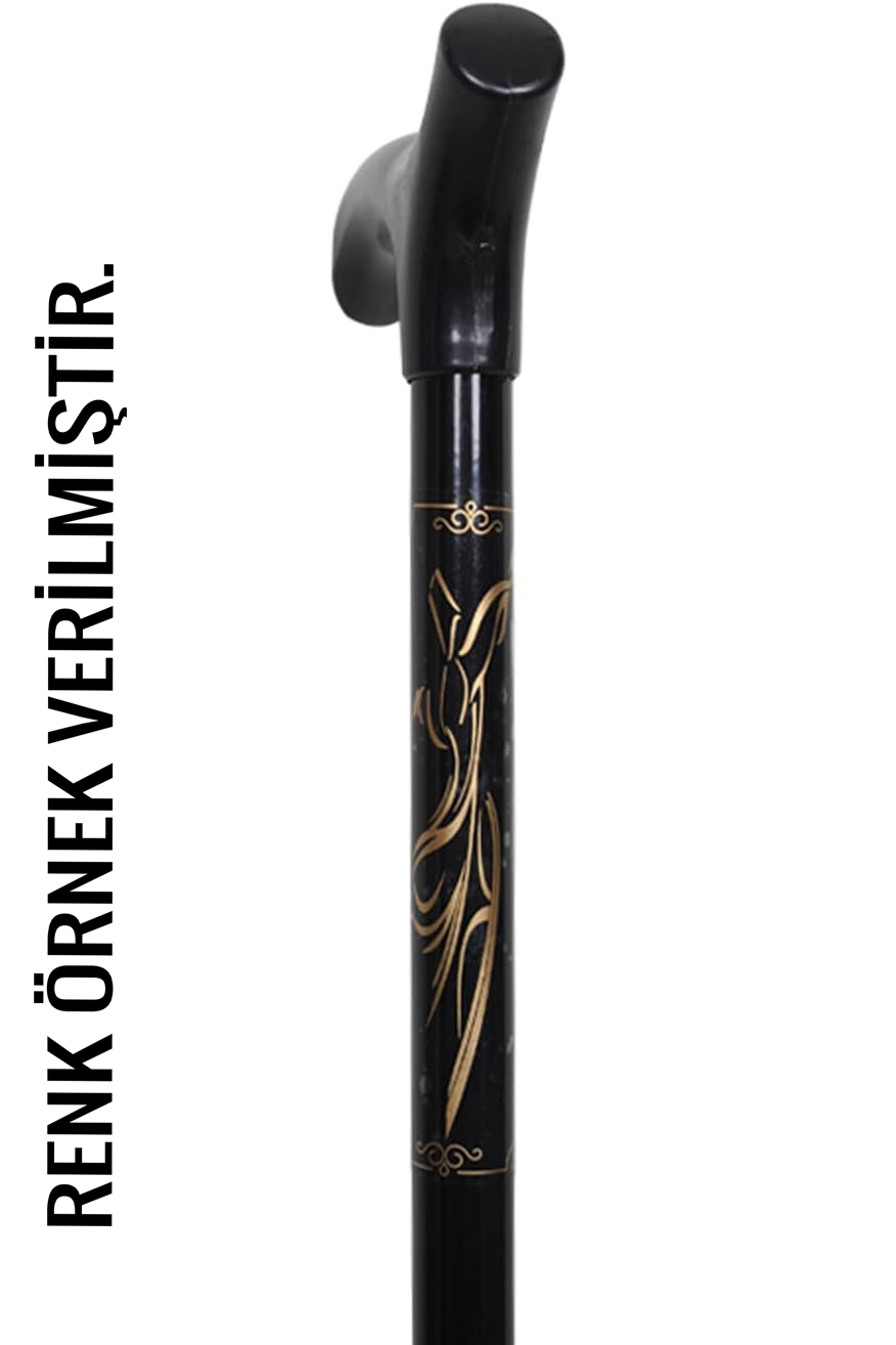 Yükseklik Ayarlanabilir GRİ  Metal Baston - 7 Kademe Ayarlı Ergonomik Denge Desteği + 2 Yedek Uç 716433