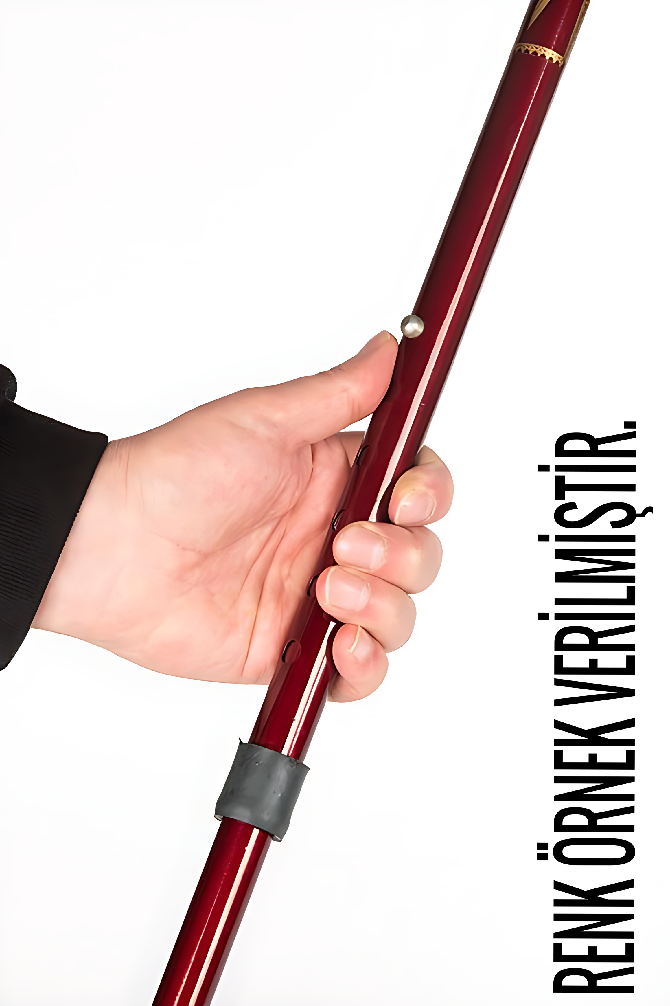 Yükseklik Ayarlanabilir GRİ  Metal Baston - 7 Kademe Ayarlı Ergonomik Denge Desteği + 2 Yedek Uç 716433