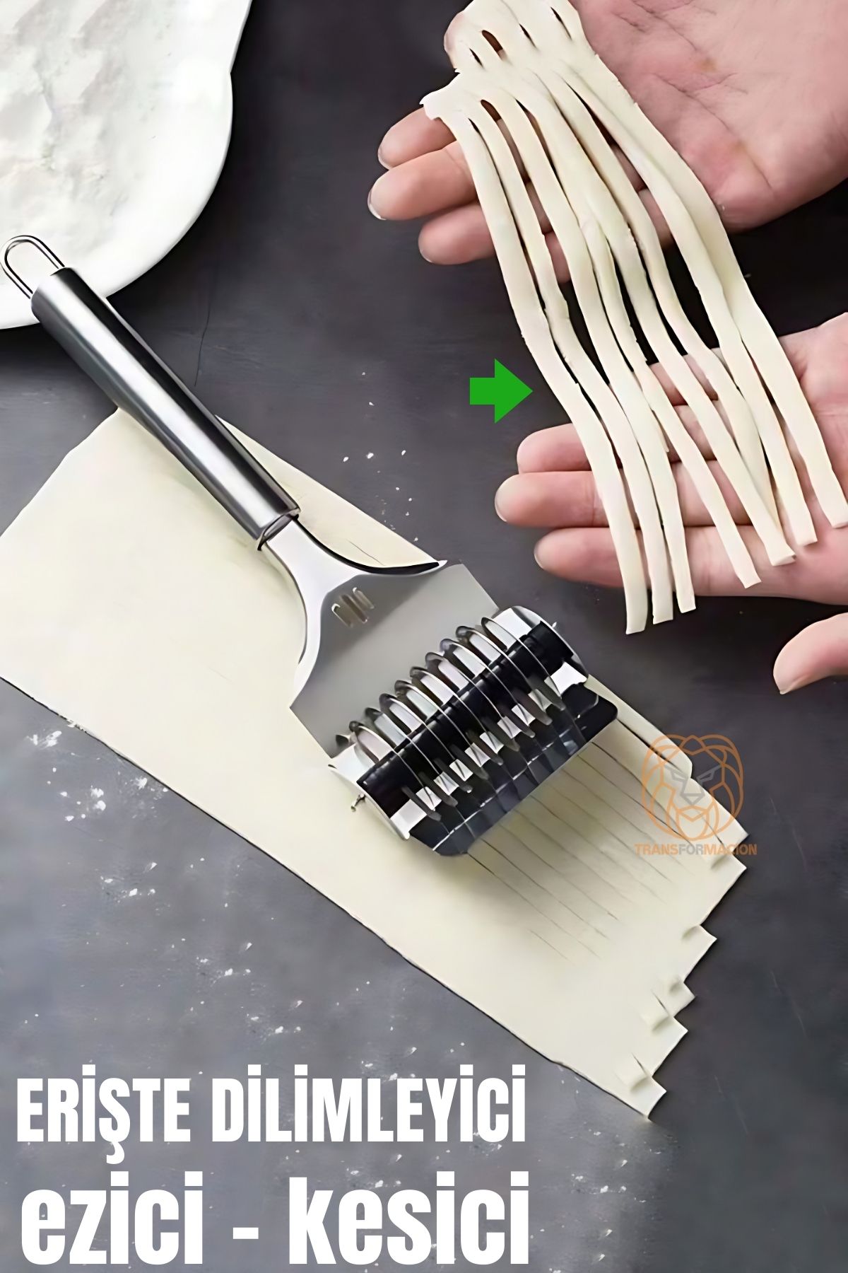 TransForMacion Fissaggi Erişte Hamur Kesici Spatula Sebze Doğrayıcı 716457