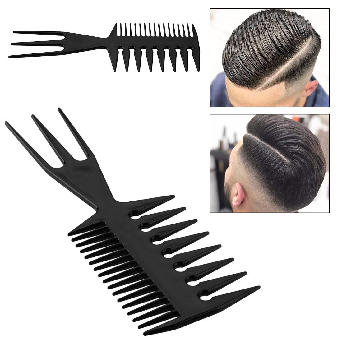 3 Modelli Geniş Dişli Saç Şekillendirme Tarağı - Saç Ayırıcı Tarak Stil ve Wax Tarağı 716458