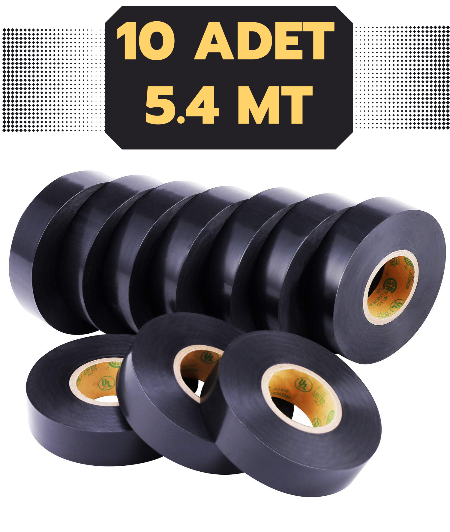 Cinta 10 Adet Elektrik İzolasyon Bandı 716521