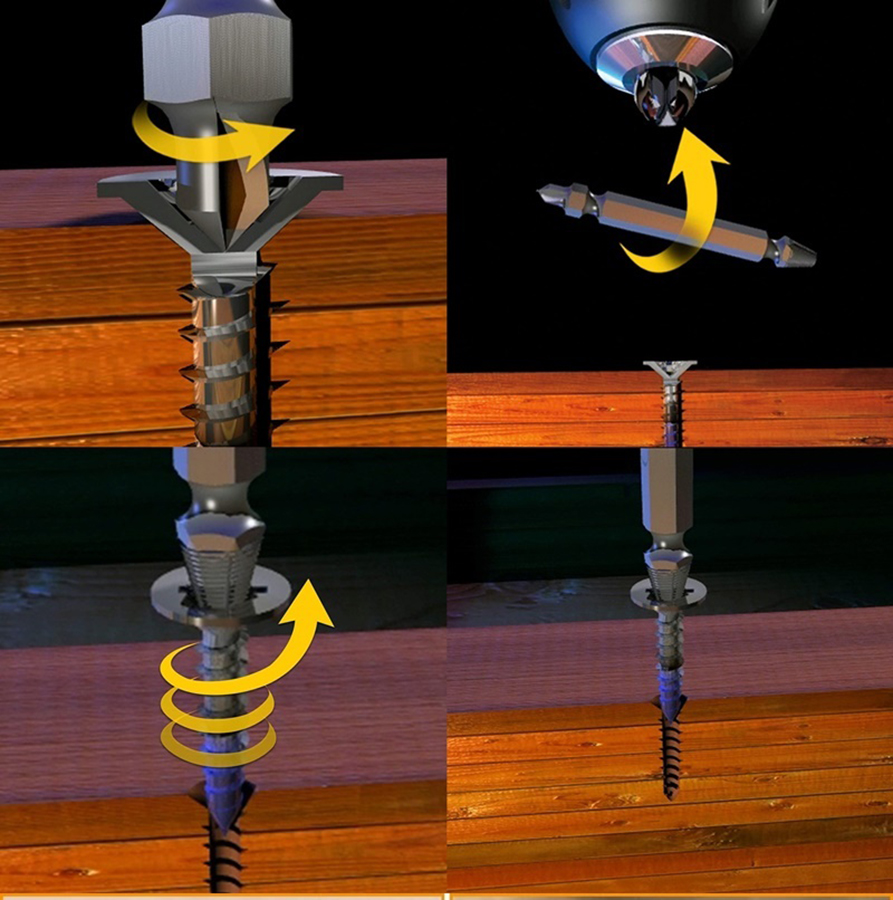 TransForMacion Titanyum Kırık Hasarlı Vida Cıvata Çıkarıcı 716526