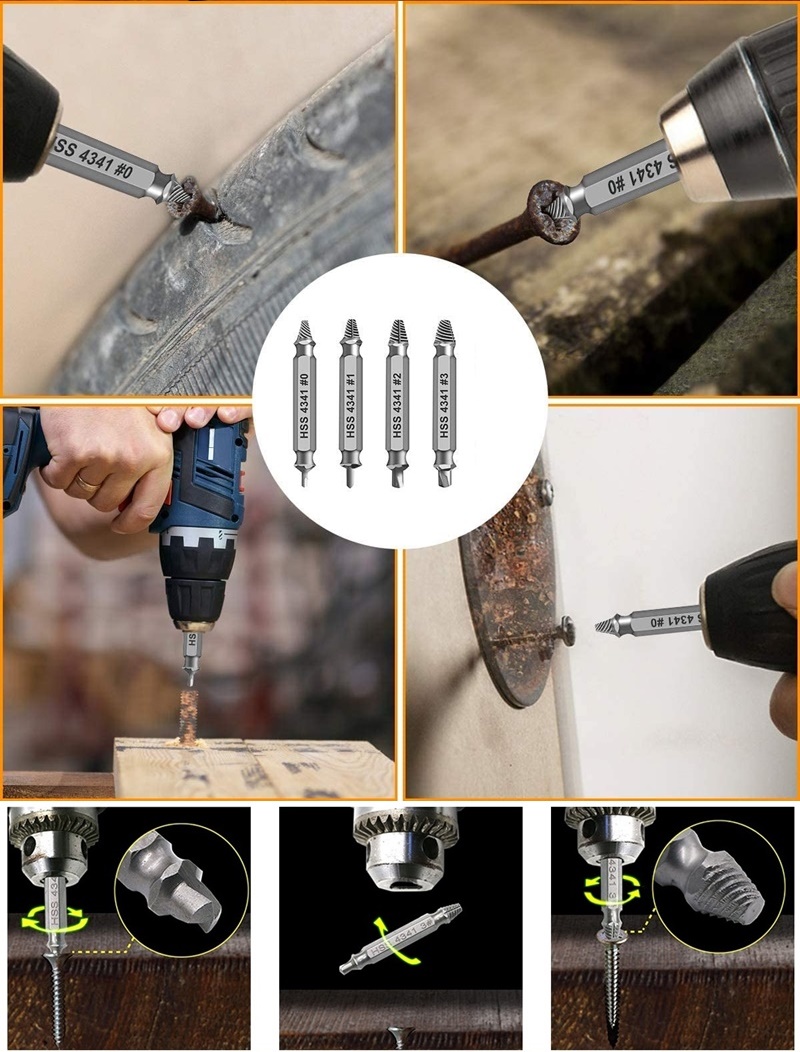 TransForMacion Titanyum Kırık Hasarlı Vida Cıvata Çıkarıcı 716526