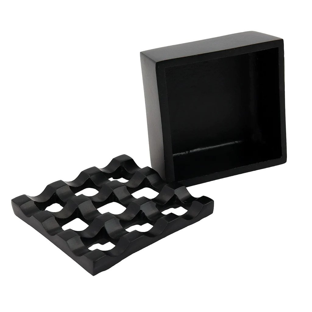 Kapaklı Paslanmaz Kare Küllük - Kapaklı Metal Kül Tablası - Kafe Küllüğü Restoran Küllüğü Masaüstü Küllük 716564