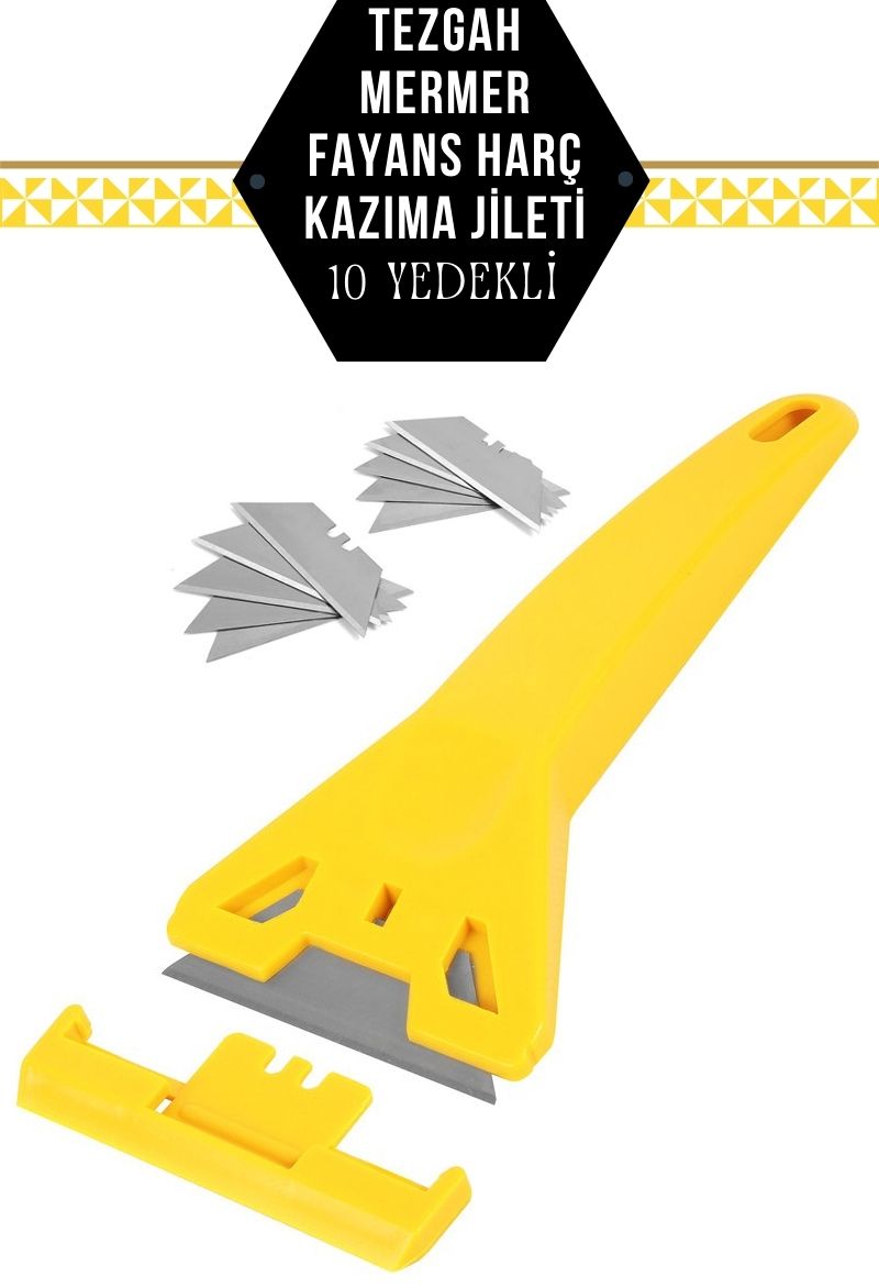 TransForMacion 10 Yedekli Tezgah Mermer Fayans Harç Kazıma Jileti 717048