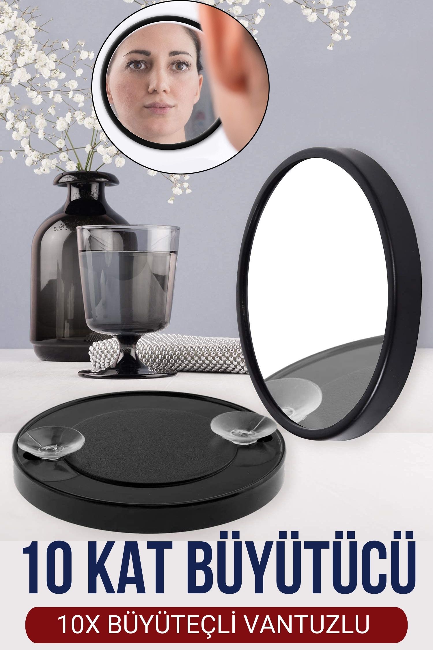 9 Cm 10X Büyüteçli Makyaj Aynası 717184
