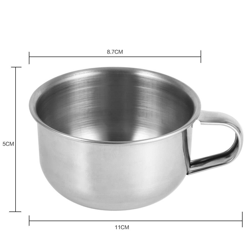 Paslanmaz Çelik Tıraş Tası Sabun Köpürtme Kasesi 717299