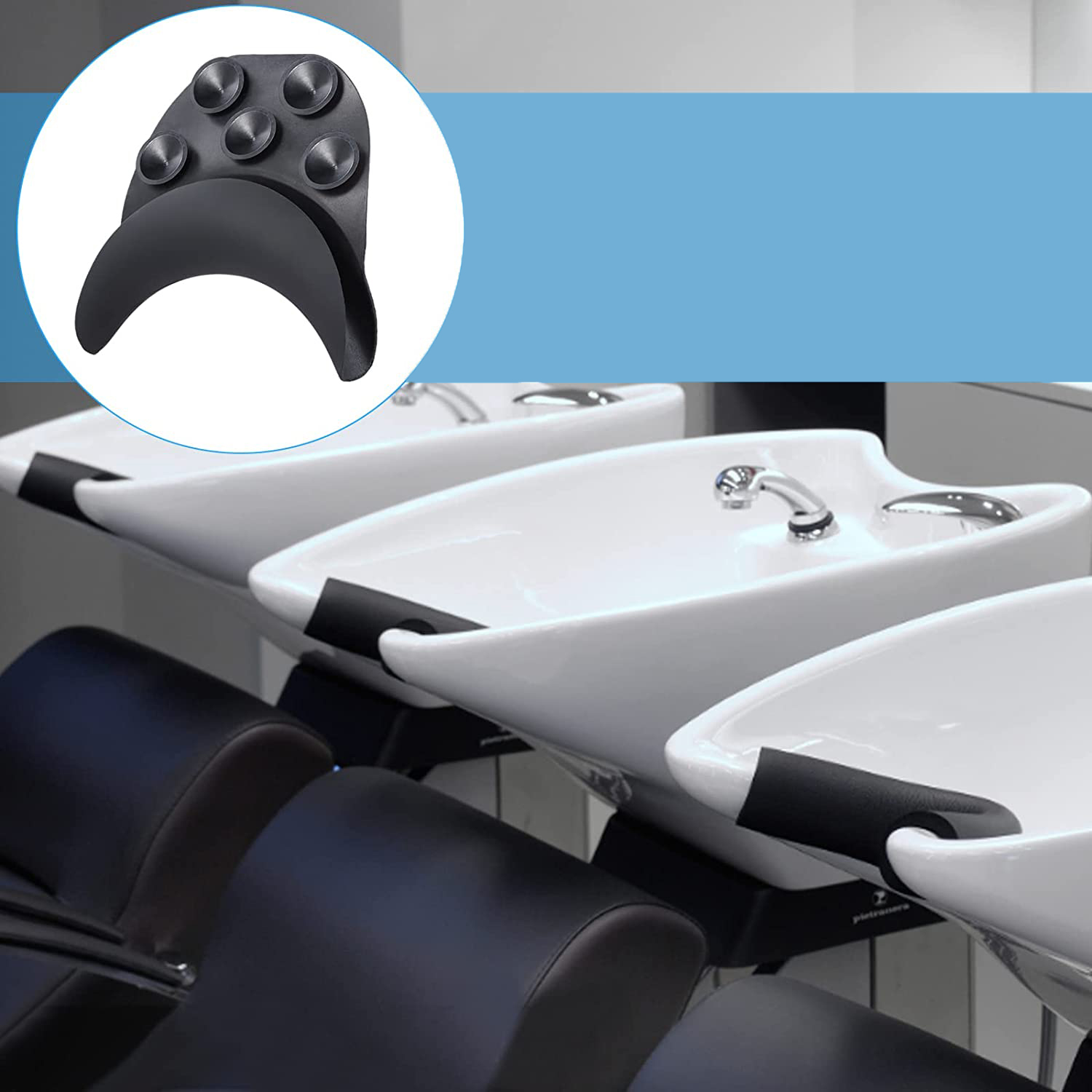 Kuaför Boyun Desteği Yastığı Profesyonel Salon Boyun Yastığı Silikon Jel 717477