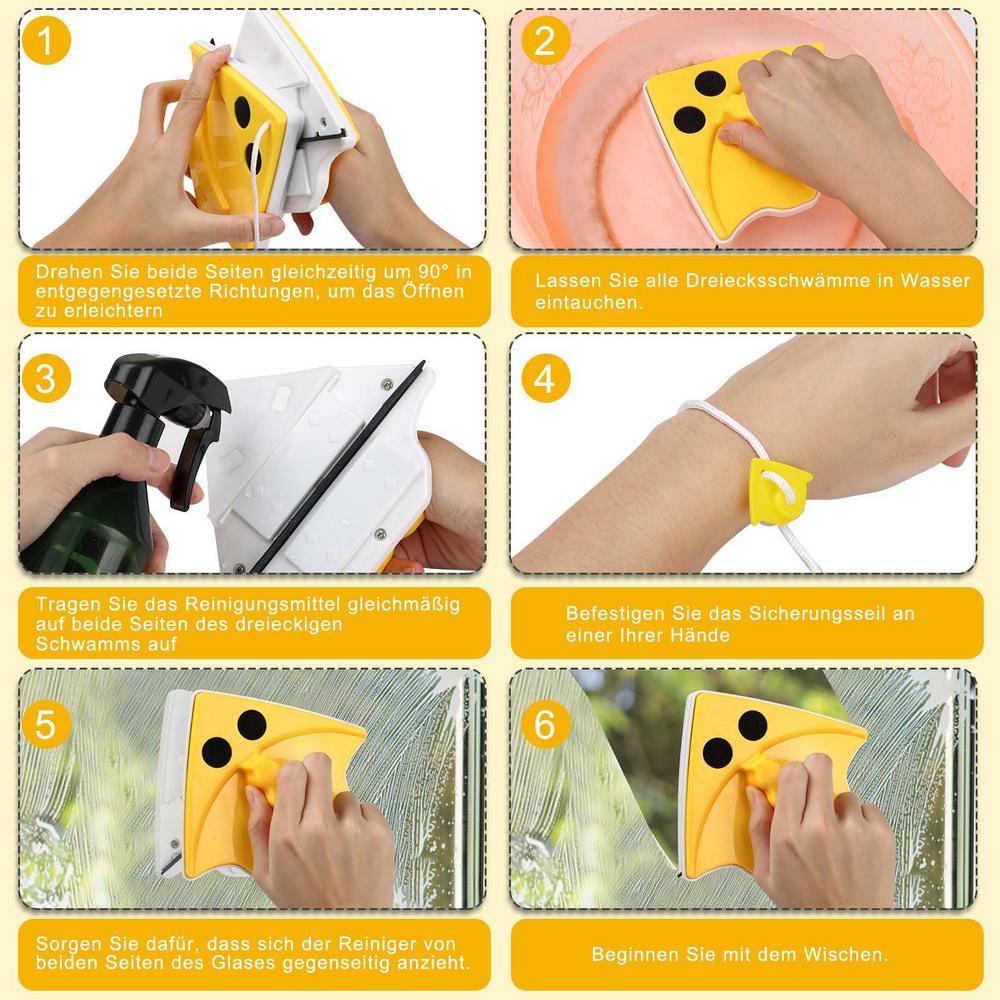 Mıknatıslı Çift Taraflı Cam Temizleyici 717567