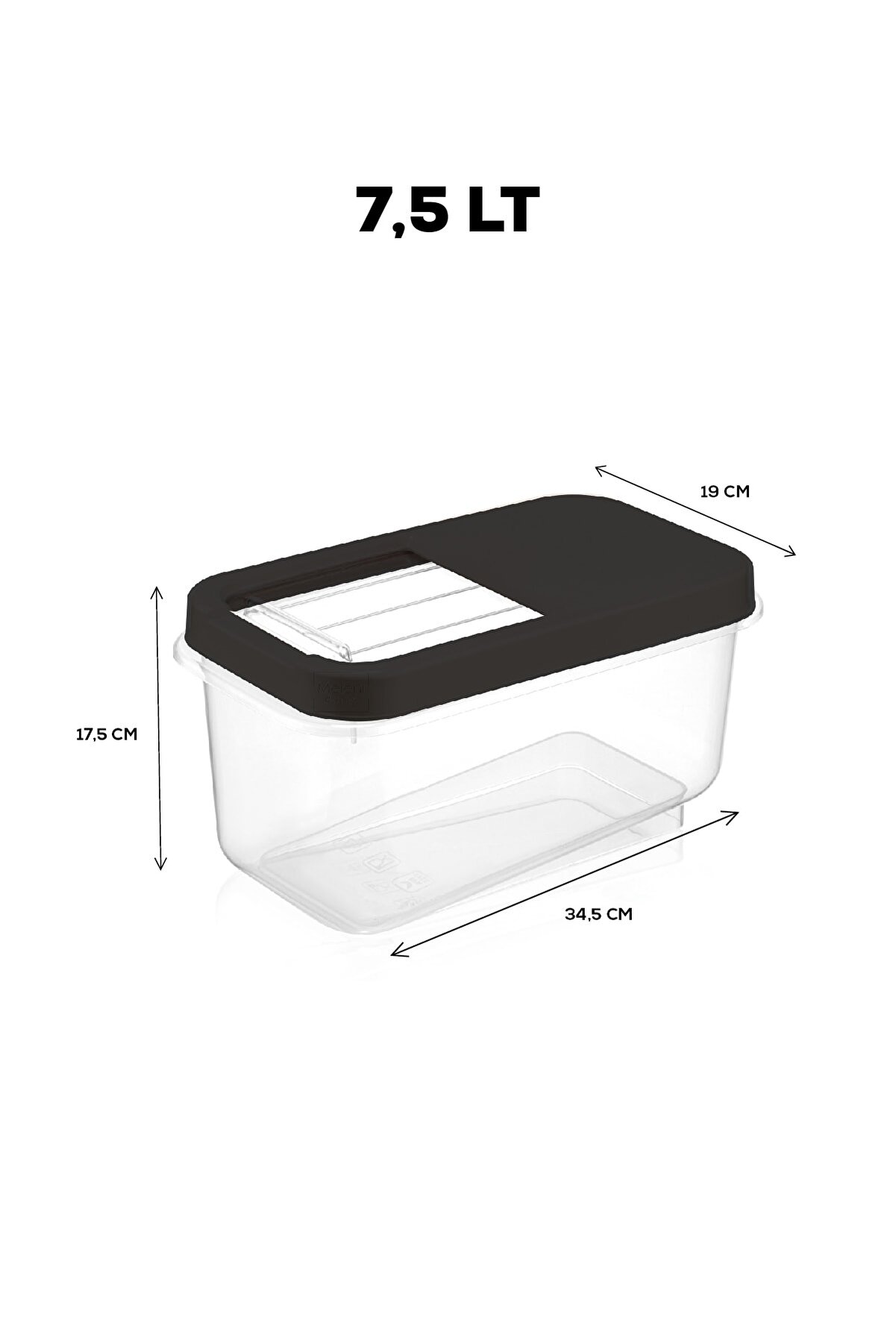 Reagan Tablet ve Deterjan Saklama Kutusu 7.5 lt ANTRASİT 717738