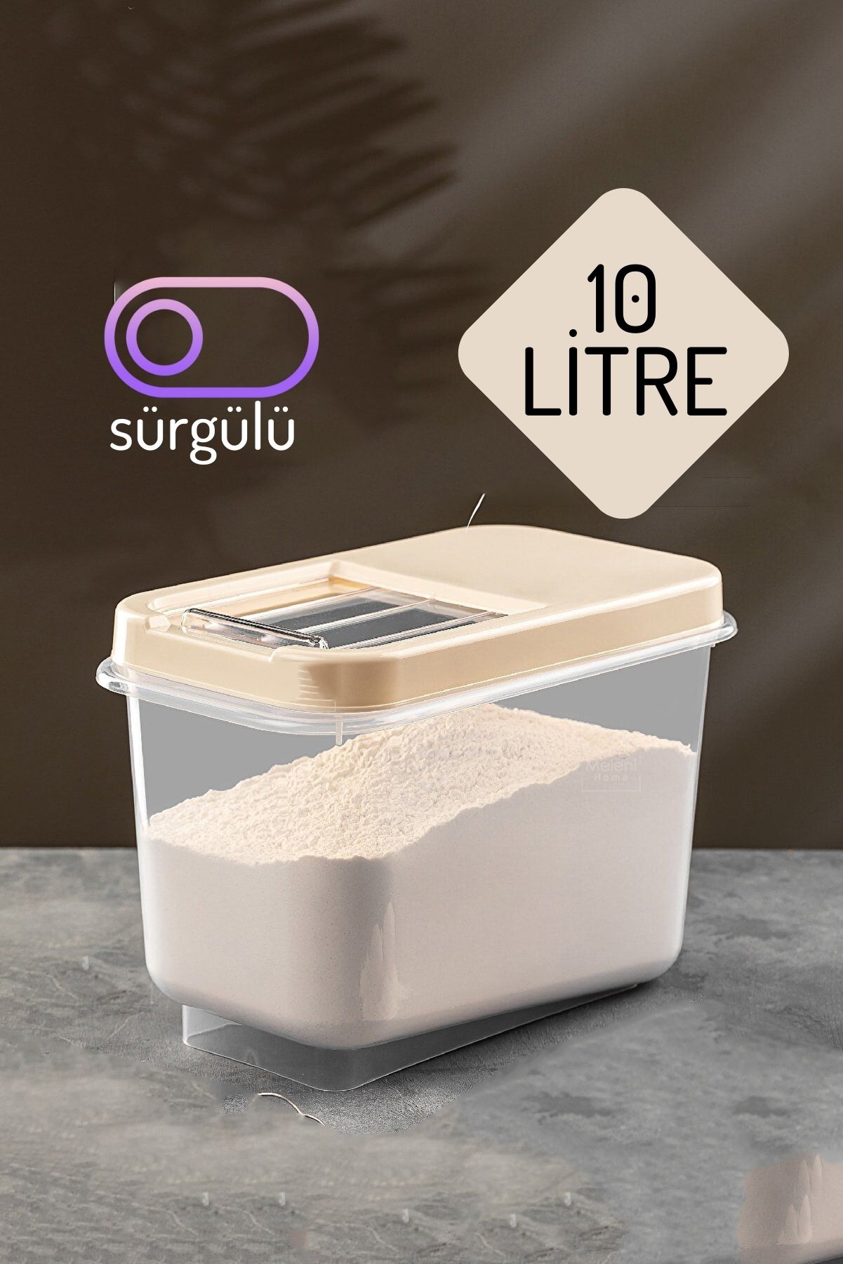 TransForMacion Insignia Erzak Bakliyat Saklama Kutusu 10 lt KREM 717748