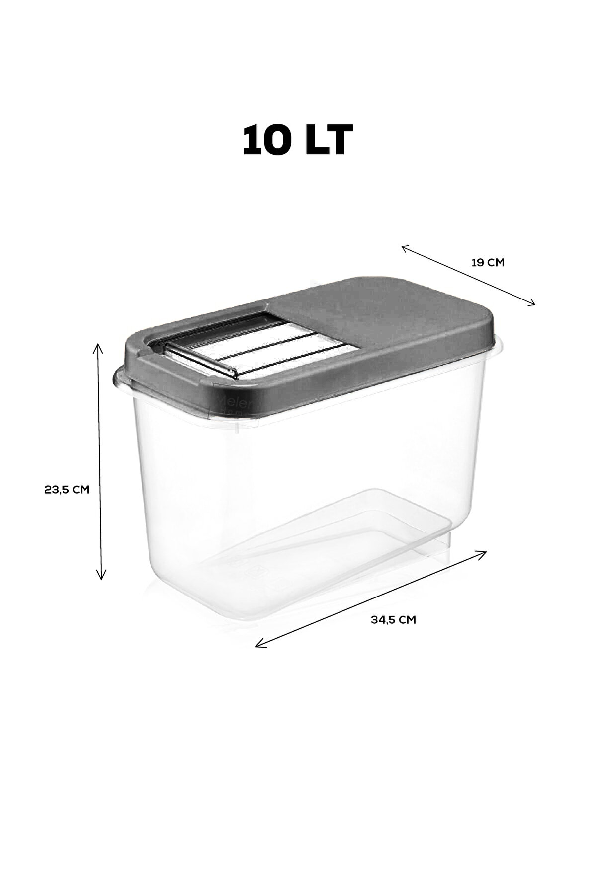 TransForMacion Insignia Erzak Bakliyat Saklama Kutusu 10 lt ANTRASİT 717751