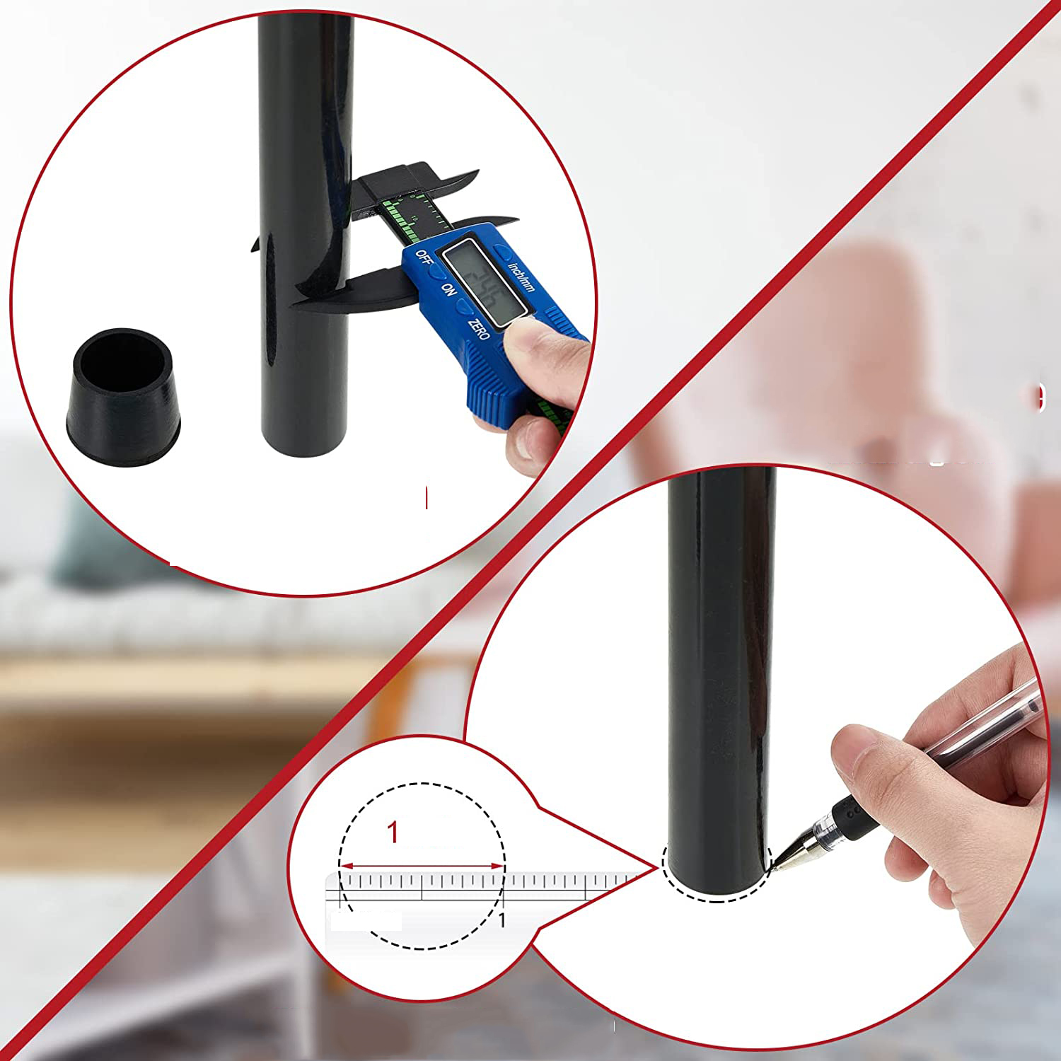 TransForMacion 24 lü Sandalye Bacak Zemin Koruyucu 2 cm Çap 717872