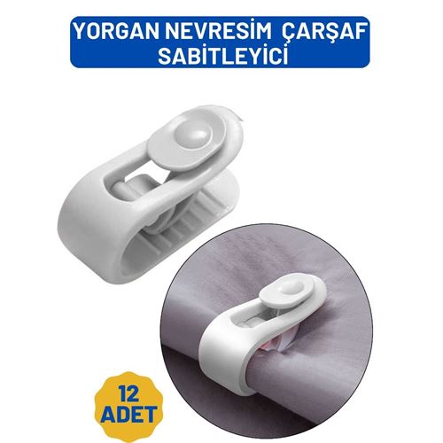 TransForMacion Yorgan Çarşaf Kılıf Sabitleyici 12 Adet Klips 718079