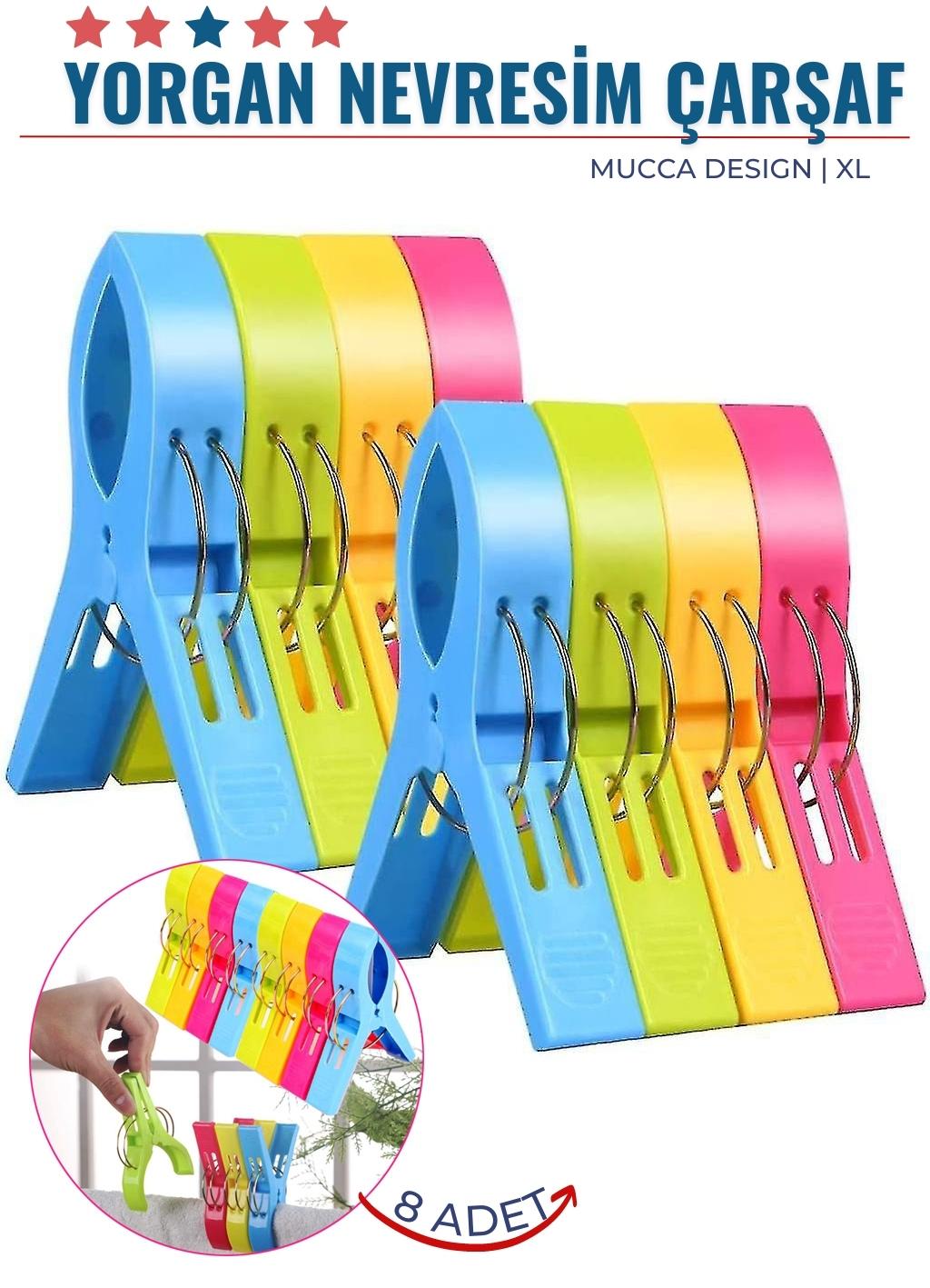 TransForMacion XL Yorgan Nevresim Çarşaf Mandalı 8 ADET Mucca Design 	 718221