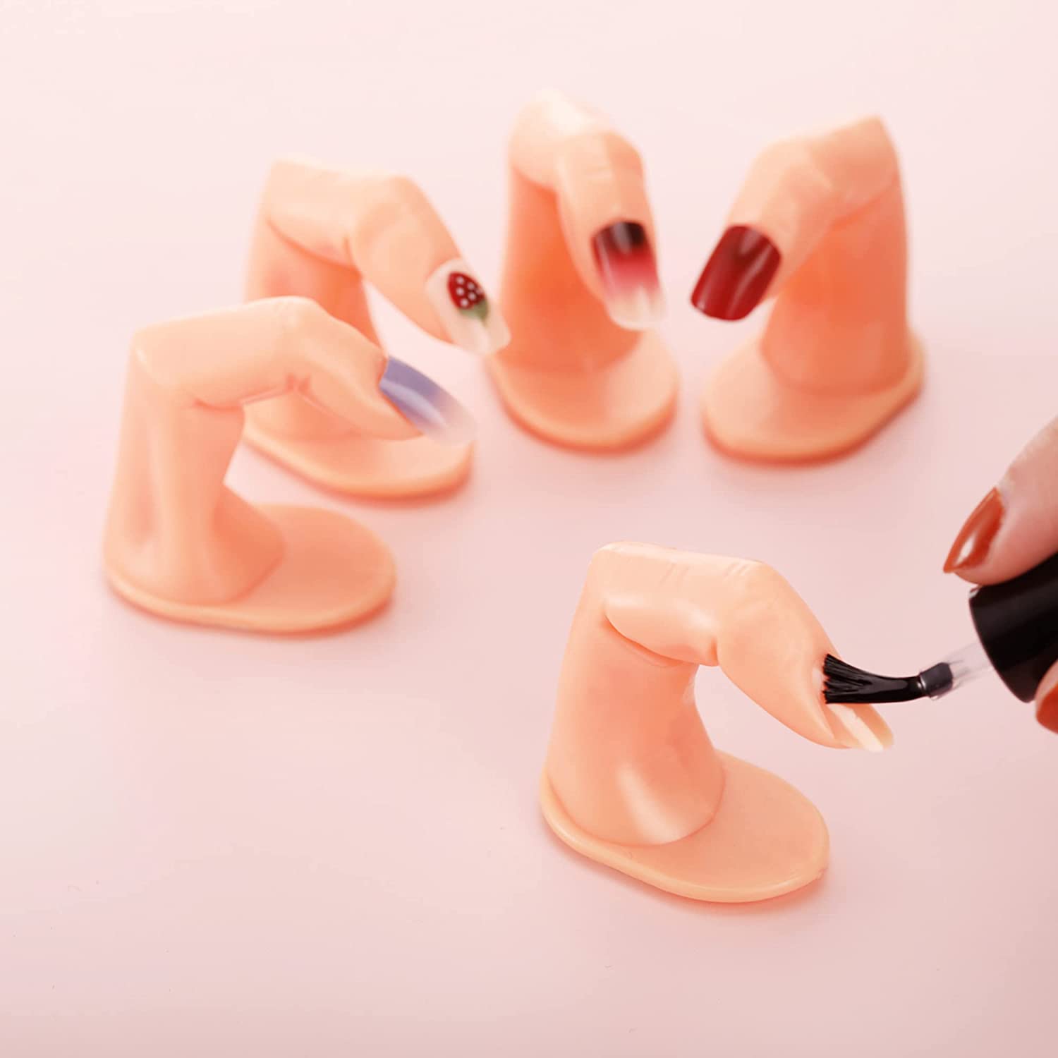 Protez Tırnak Manikür Eğitim ve Sunum Parmakları 10 adet 718235