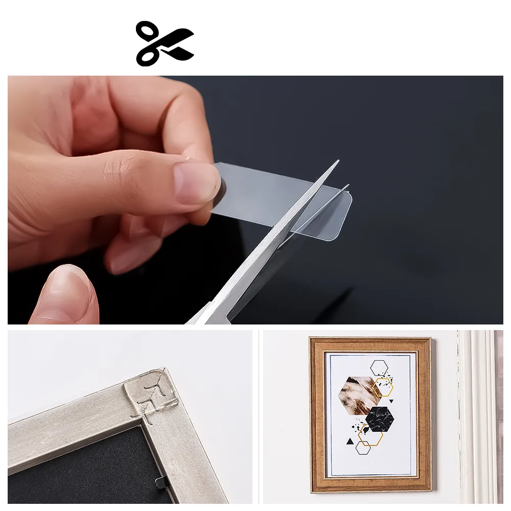 Pvc Nano Çift Taraflı Yapıştırıcı 60 ADET Sonsuz Alanda Kullanım 718256