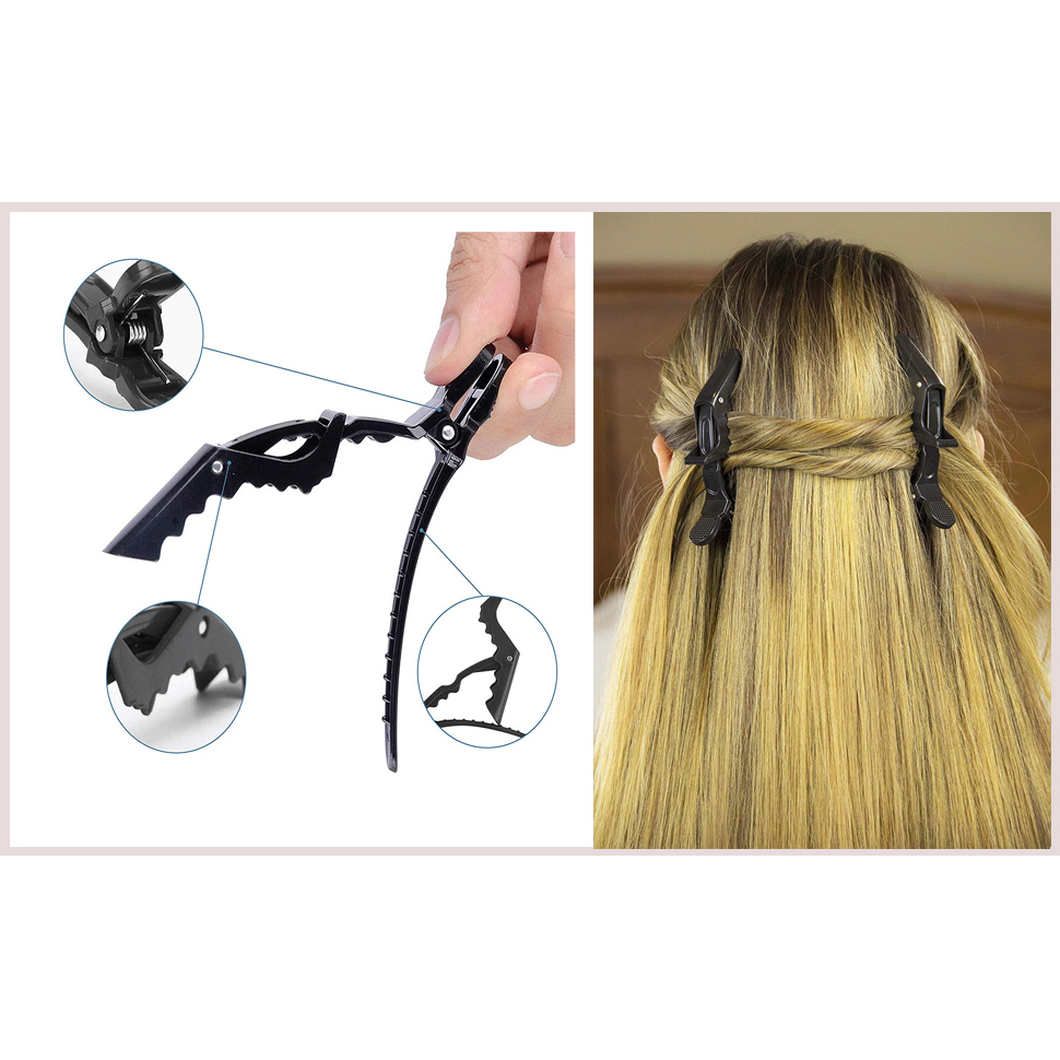 Saç Pensi Saç Klipsi 5 Adet Crocodile Design 718284