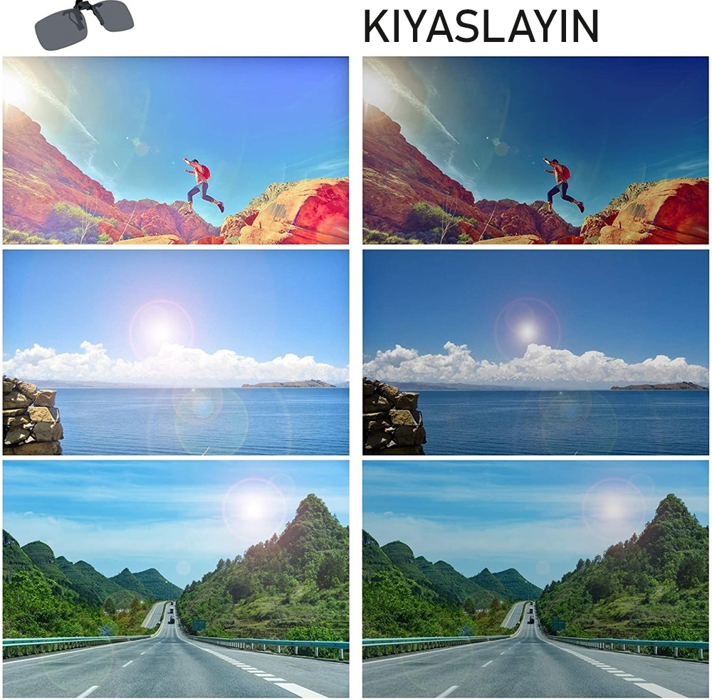 TransForMacion Güneş Gözlüğü Gözlük İlavesi Clip-On Polarize 718297