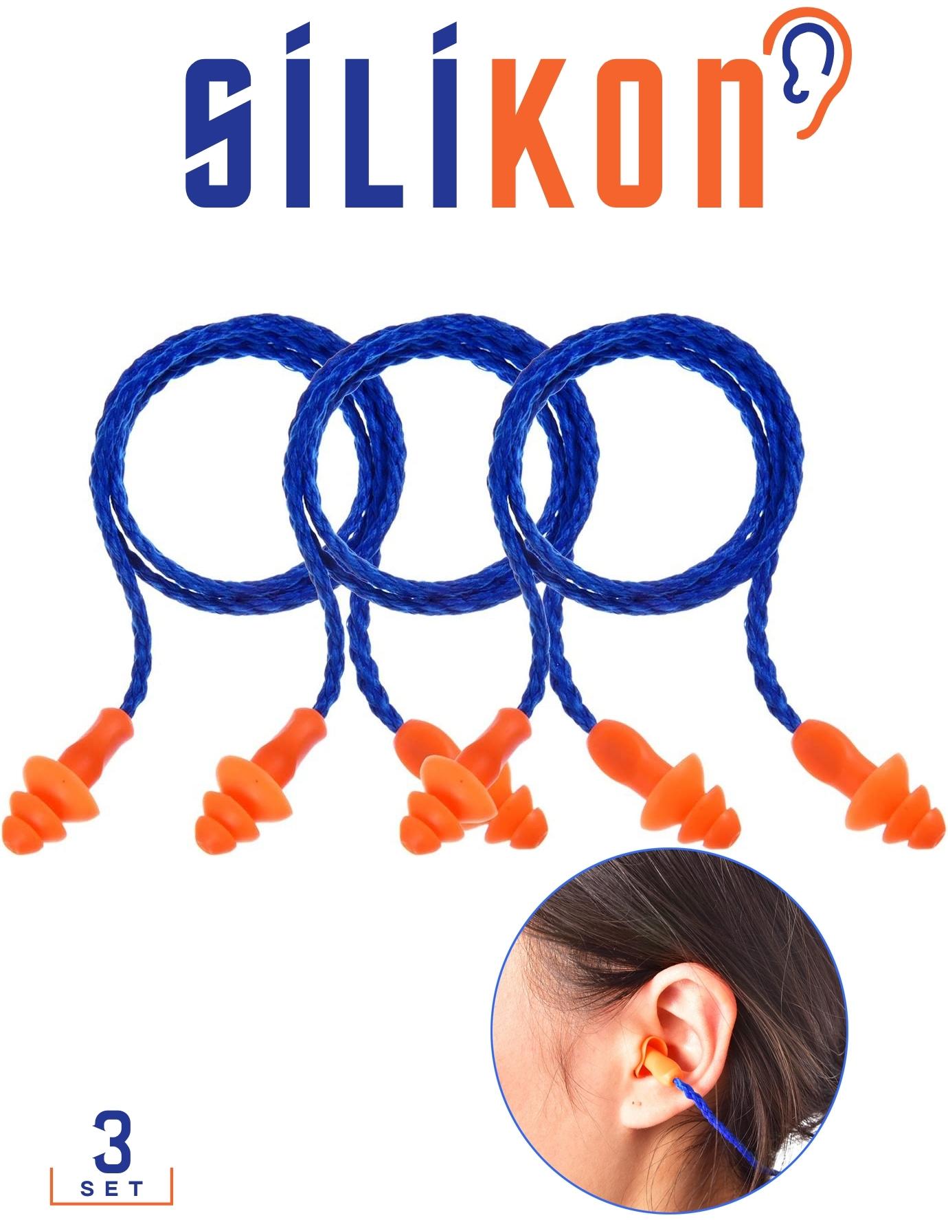 TransForMacion Silikon Kulak Tıkacı İpli 3 ADET Howard Design 718395 