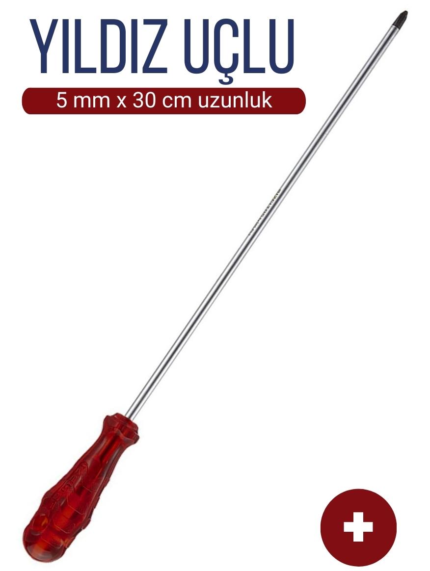 TransForMacion 5 mm Uç 30 Cm Uzunluk Yıldız Uç Tornavida 718397