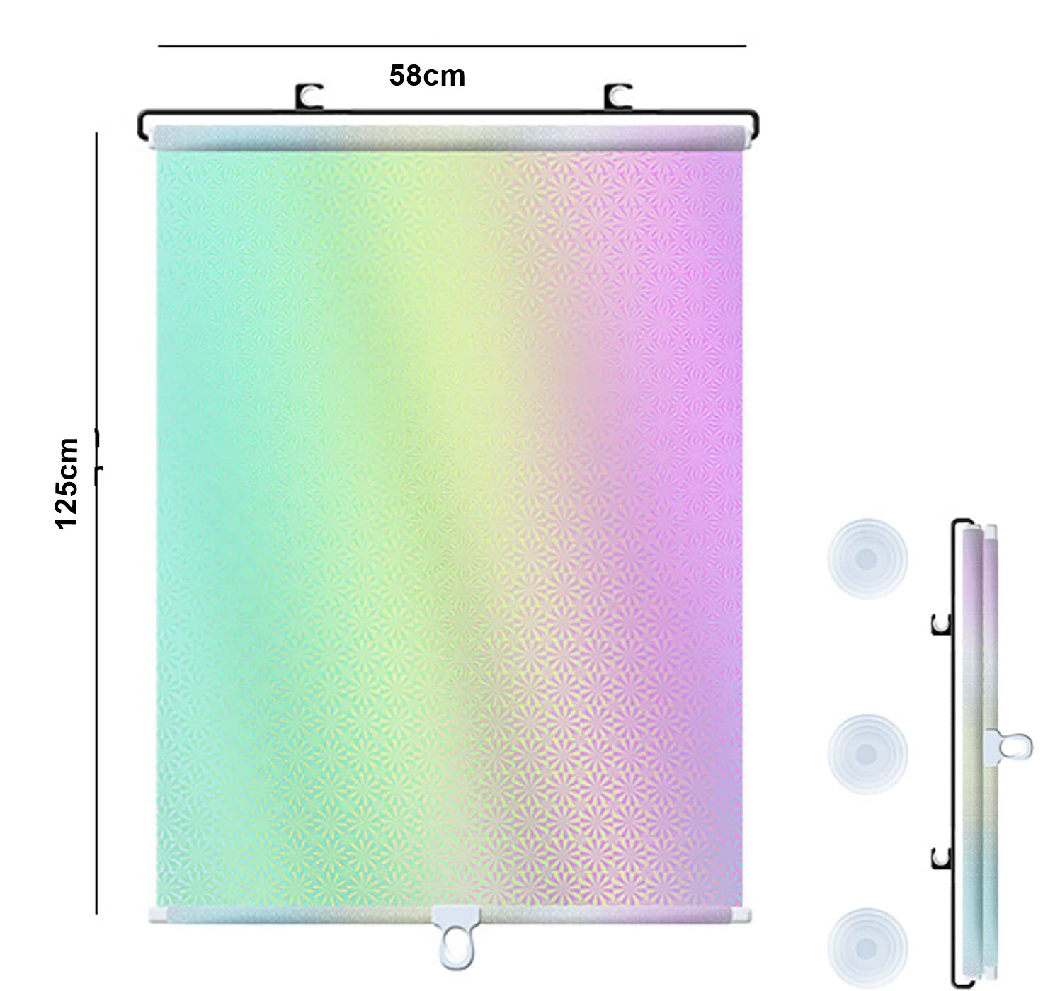 Stor Perde Reflektiv Manila Design 718413