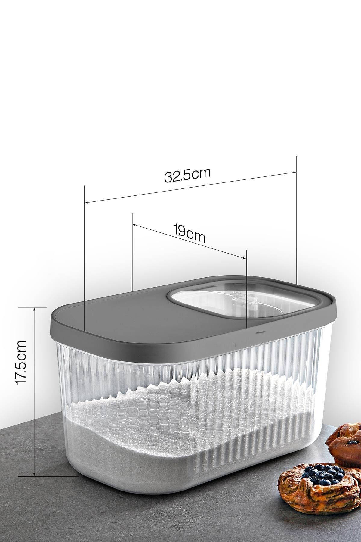 MultiBox Erzak Bakliyat Kutusu Sürgülü Kapak 7.5 Litre 718467